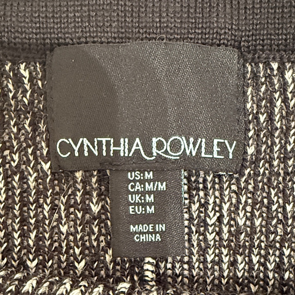 Cynthia Rowley Charcoal Knit Skater Skirt - Picture 2 of 6